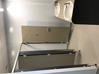 Toilet and sink area